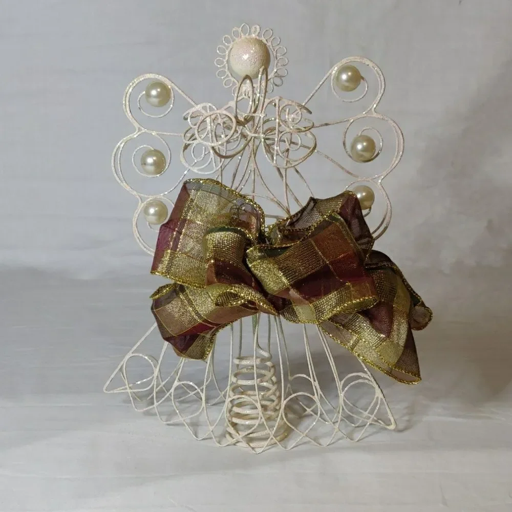 Music Making Angel with Faux Pearl Accents